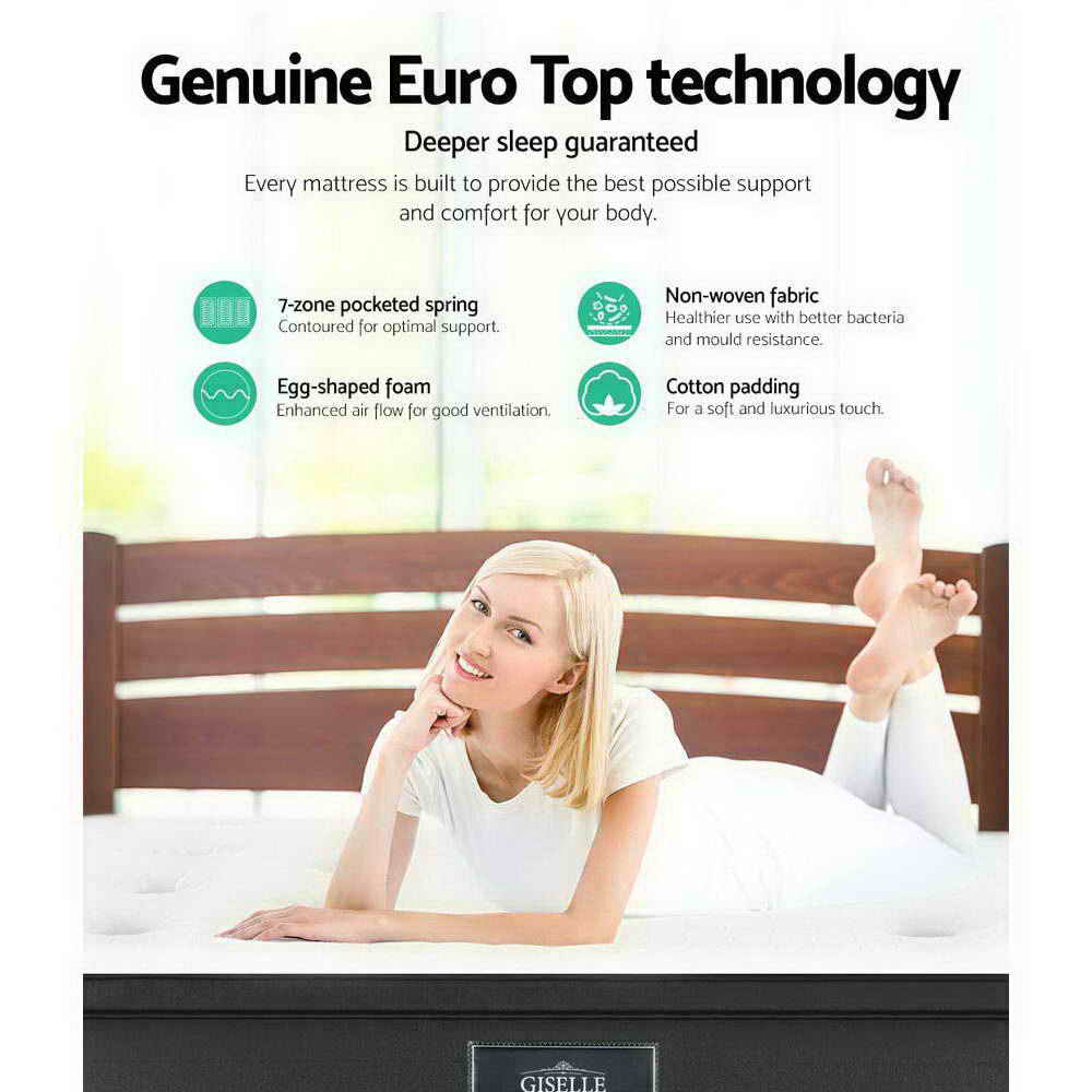 Serano Euro Top Mattress – King – 34cm