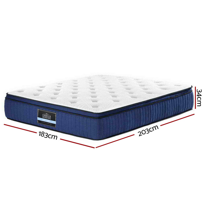 KING Size - Cool Gel Memory Foam Mattress - 34cm