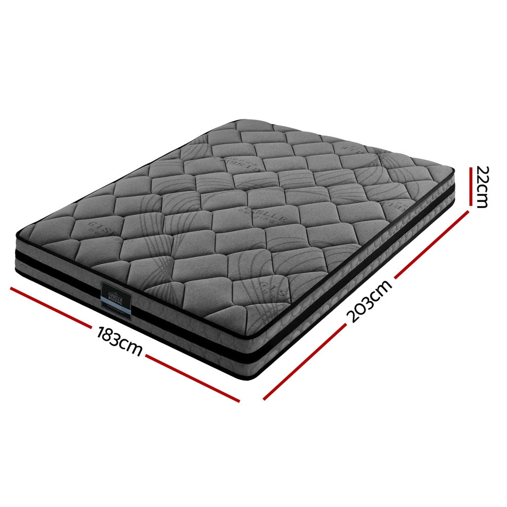 Serano Pocket Spring Mattress – White – King