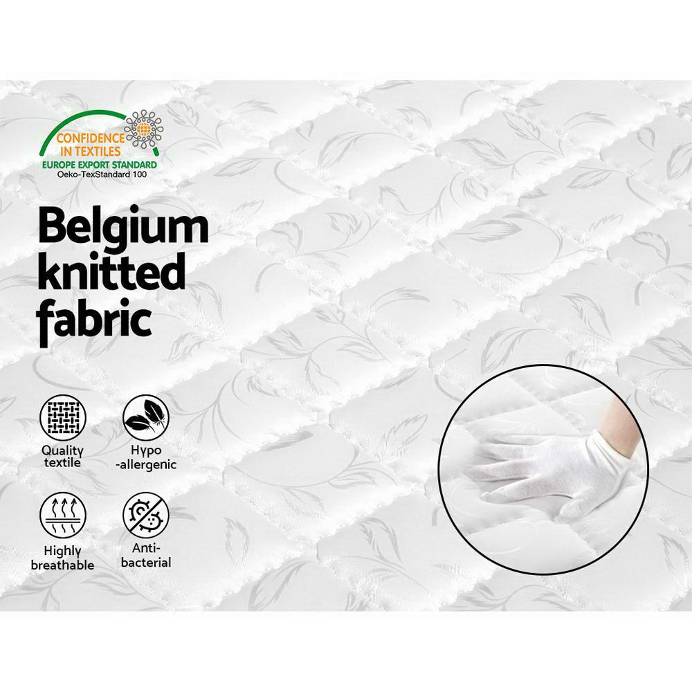 PureRest Pocket Spring Mattress – White – King Single