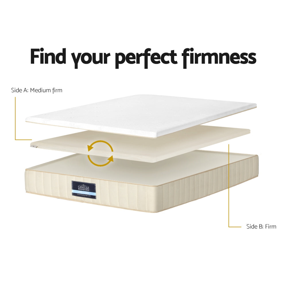 Nara Double Sided Pocket Spring Mattress – White – Double