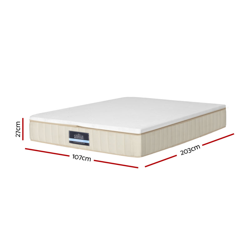 KING SINGLE Size - Double Sided Mattress - 27cm