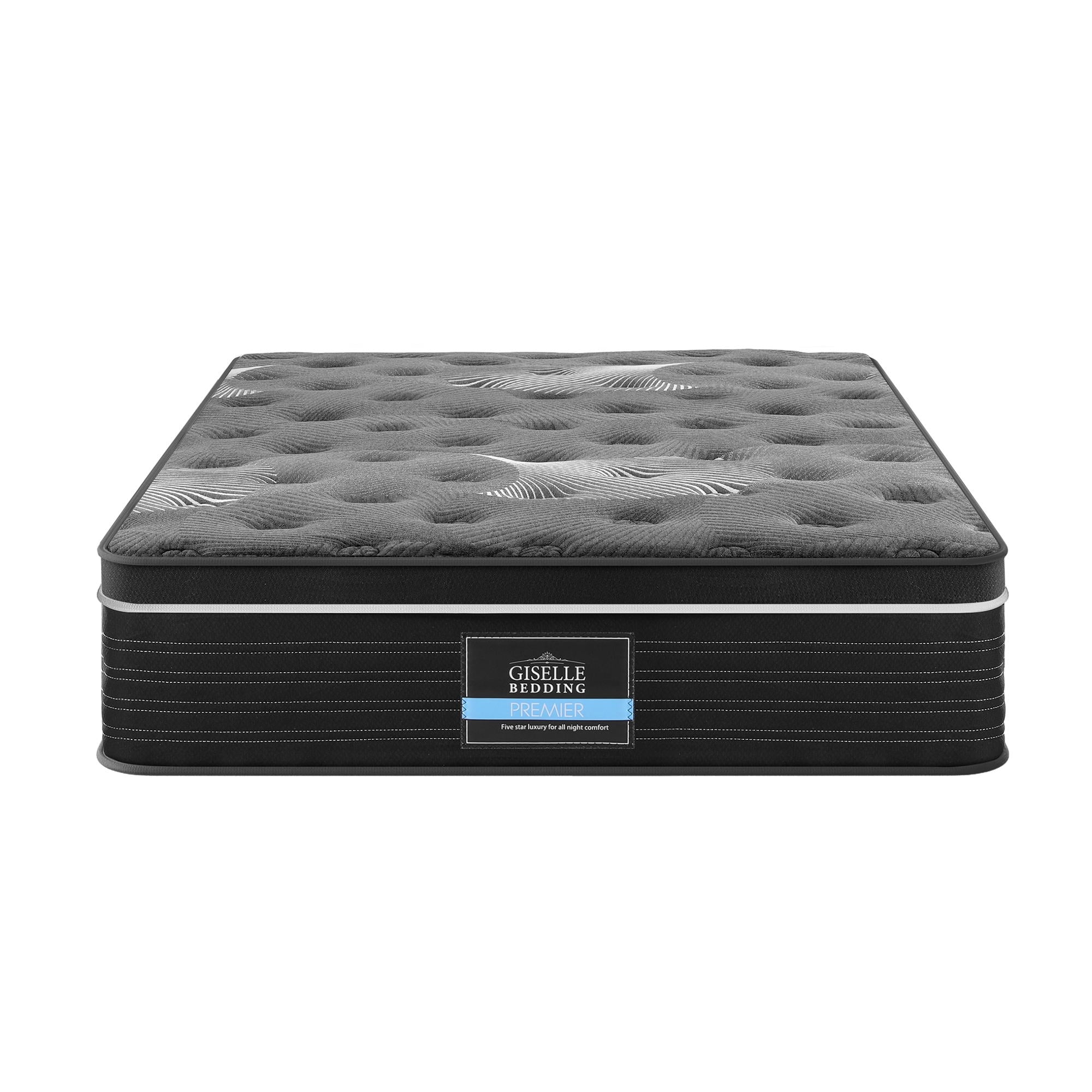 Atlas Euro Top Mattress – Black – King Single
