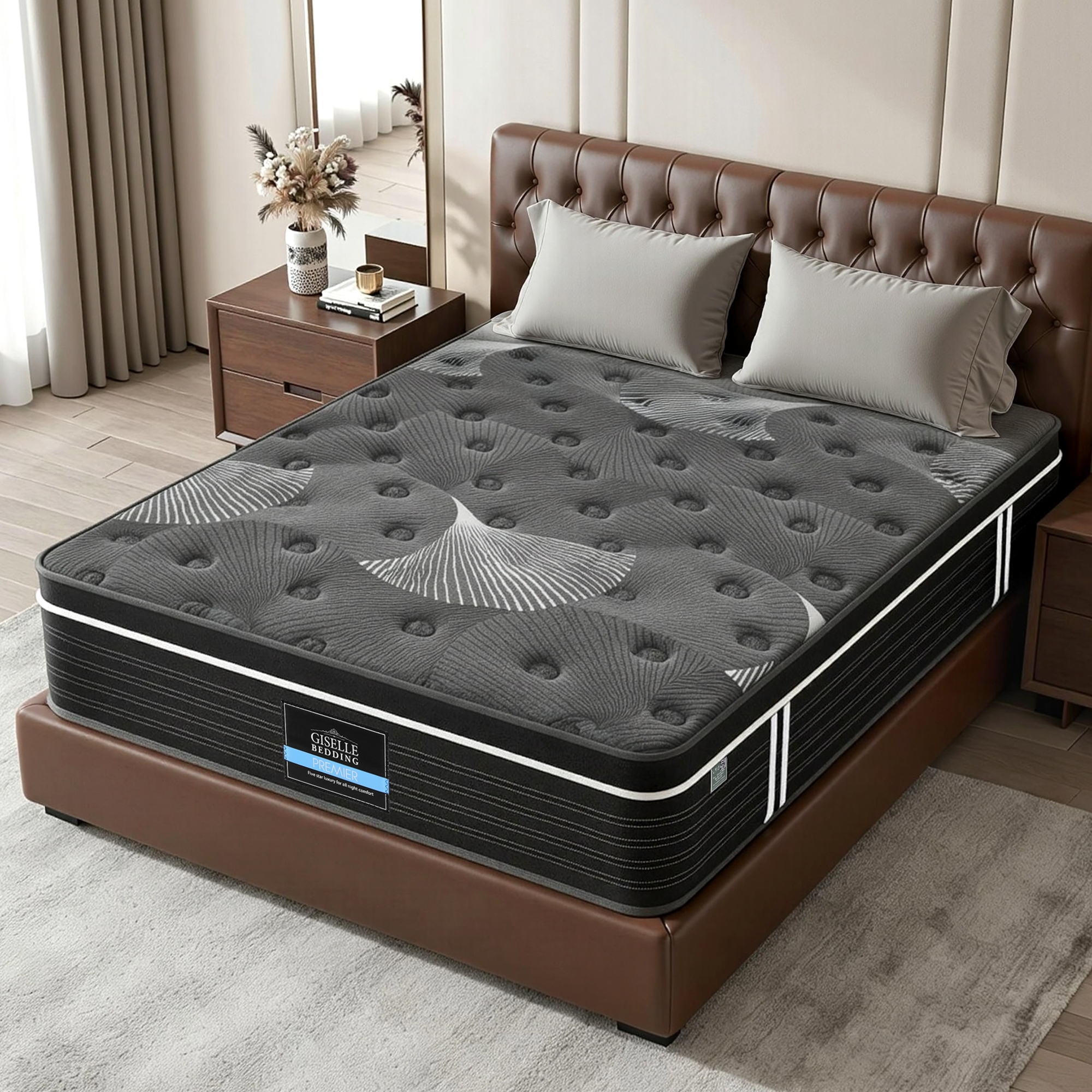 Atlas Mattress 35cm Euro Top with Graphene Cooling Comfort Medium Firm – Queen