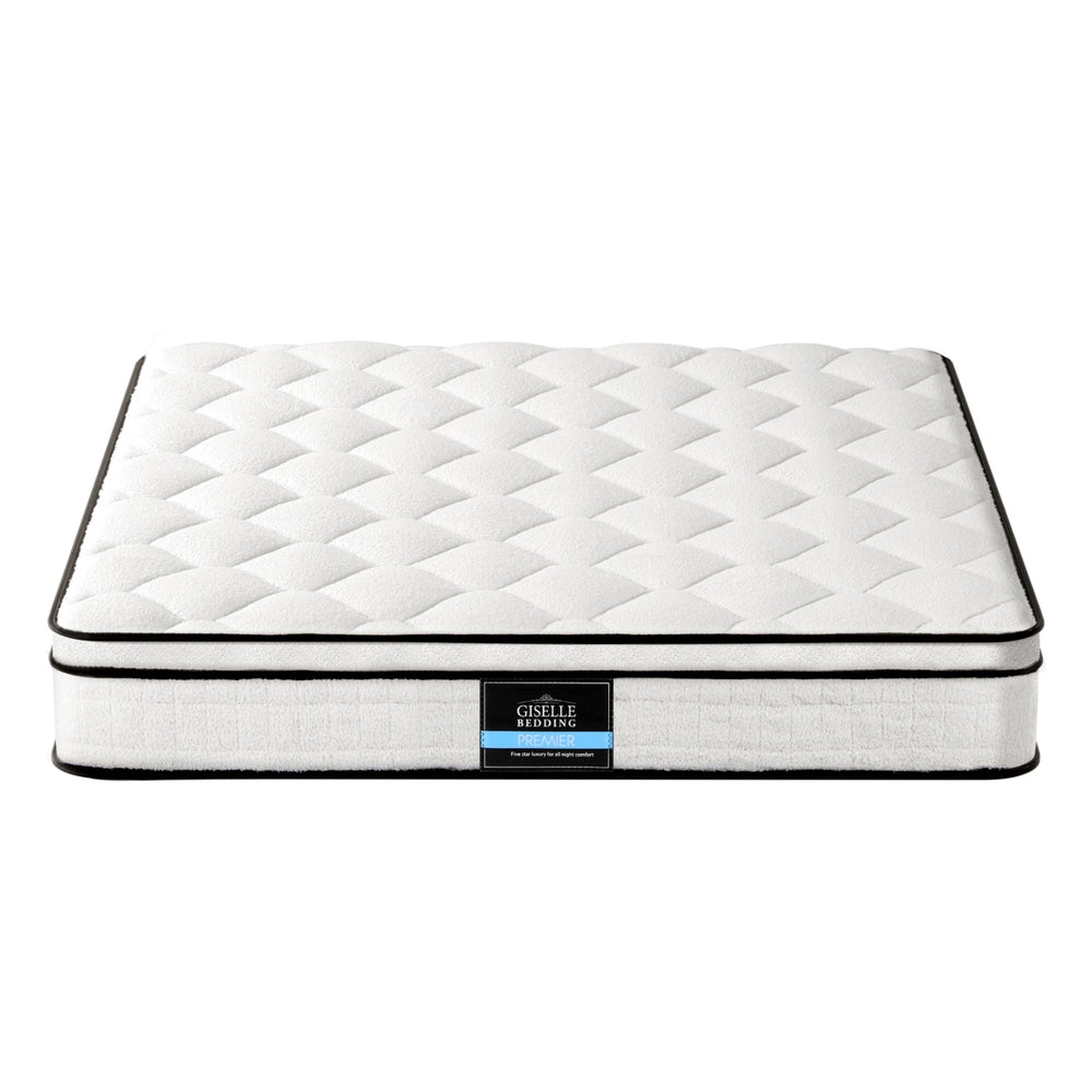 Elysium Medium Firm Euro Top Mattress – White – Queen
