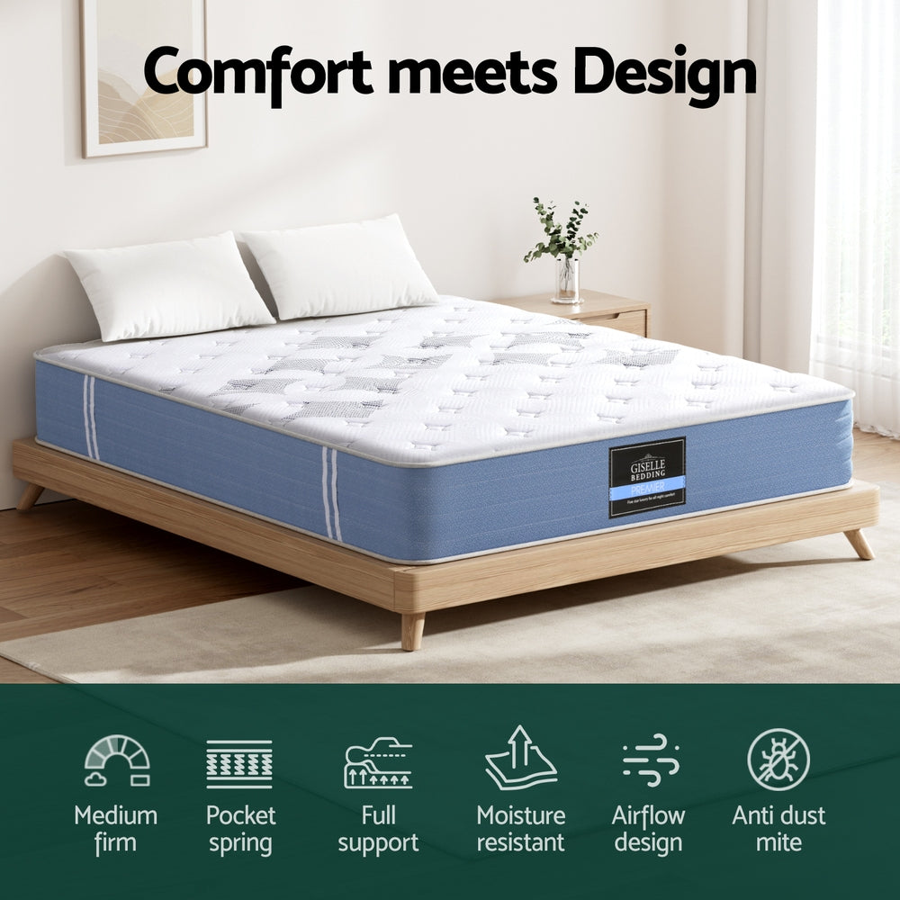 Dreamwave Euro Top Mattress – White – Queen