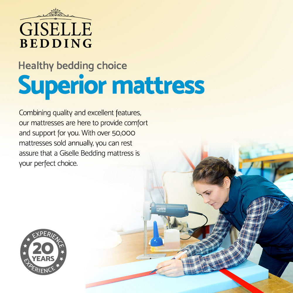Fiora Super Firm Mattress – White – Queen