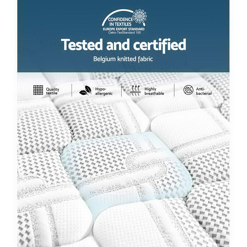 Luna Cool Gel Memory Foam Mattress – White – Single