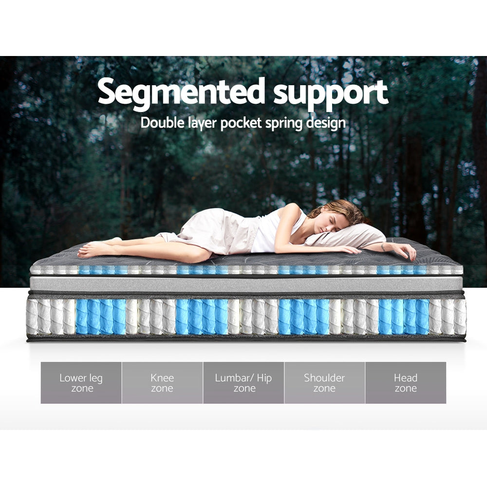 Dreamwave Pocket Spring Mattress – White – Queen