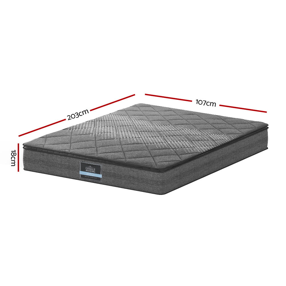 Nara Pillow Top Mattress – White – King Single