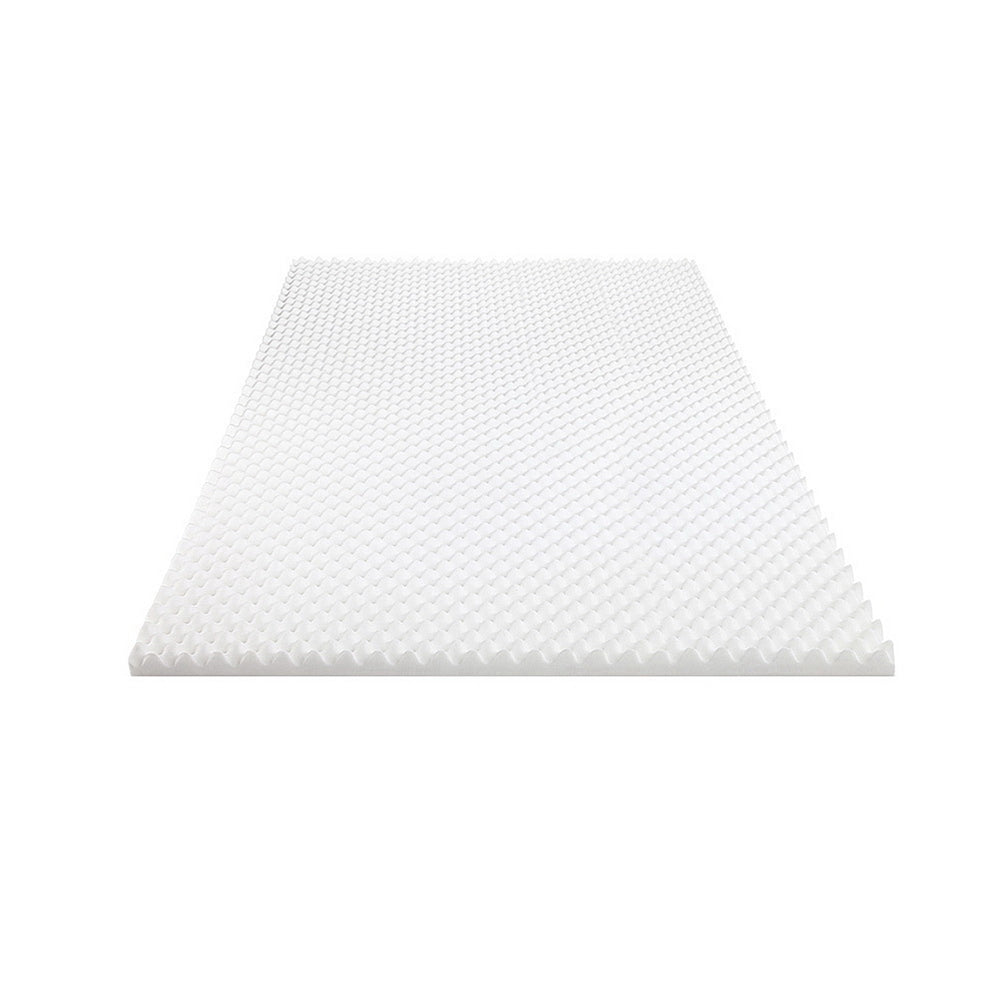 Serano Memory Foam Mattress Topper – White – King Single