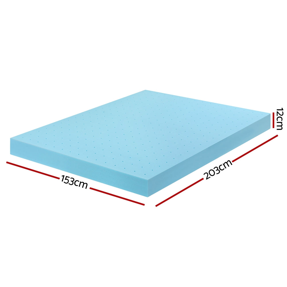 Nightfall Gel Foam Mattress Topper – White – Queen