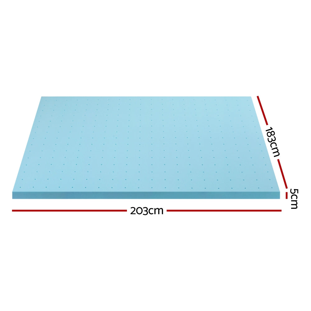 Celara Gel Foam Mattress Topper – White – 5 cm – King