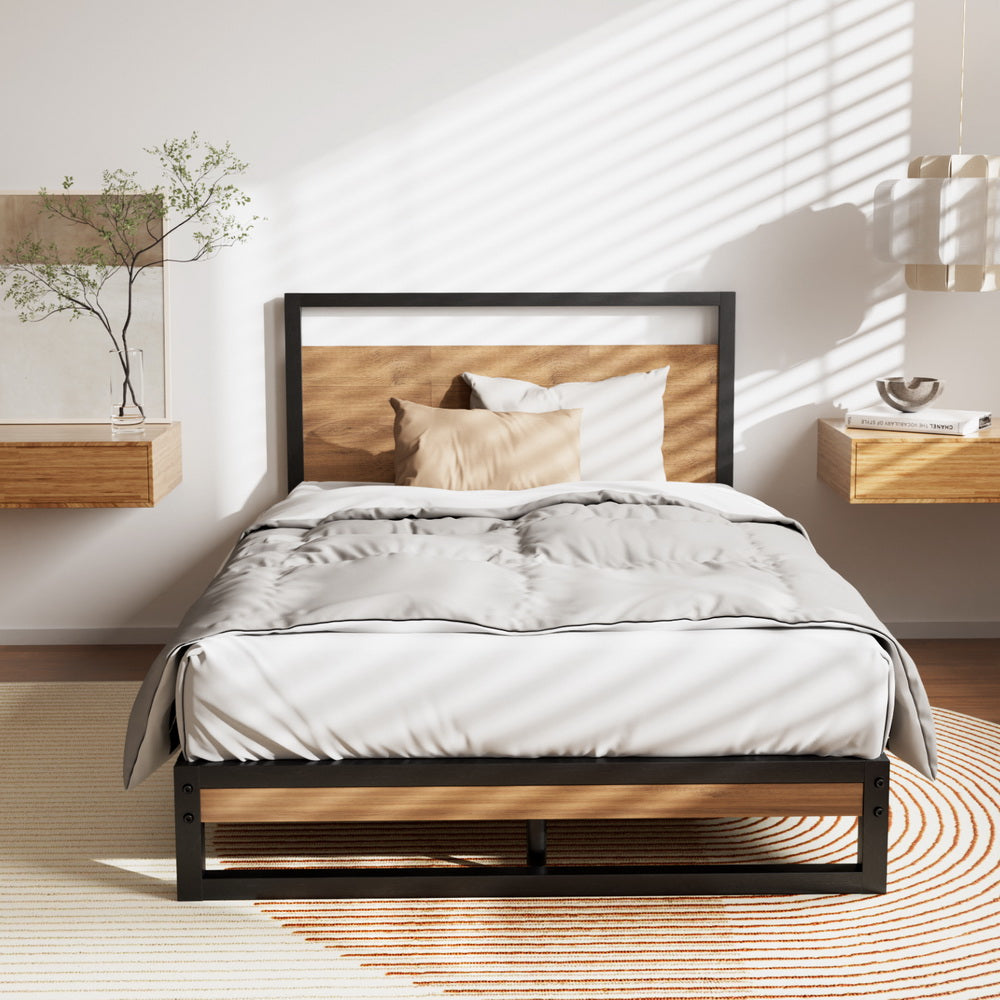 Dane Metal Bed Frame – Black – King Single