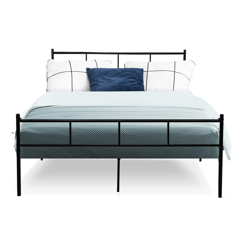 Alderon Metal Bed Frame – Black – Double