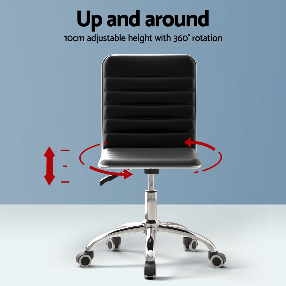 Nara Computer Desk & Executive Chair Set – Black – 120 cm