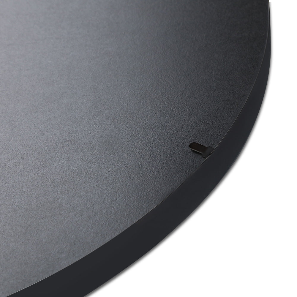 Hudson Round Wall Mirror – Black – 80 cm