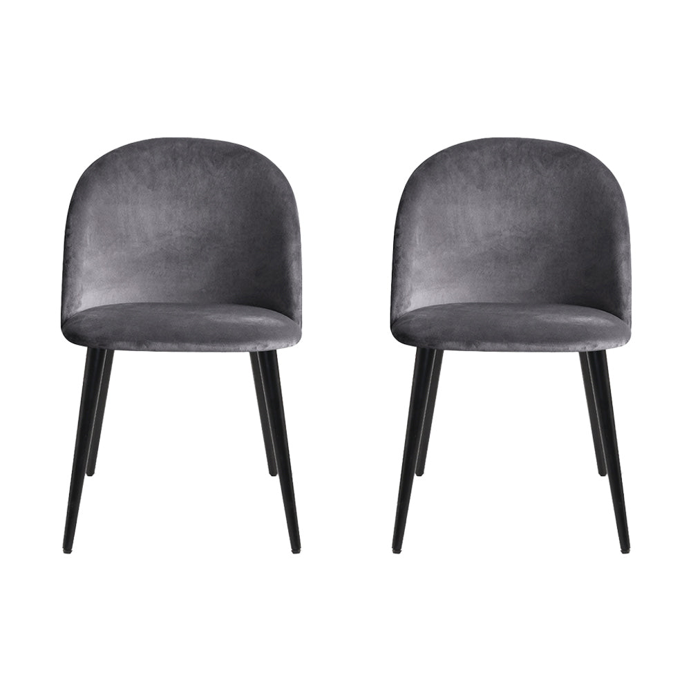 Brody Dining Chairs – Dark Grey – Set of 2