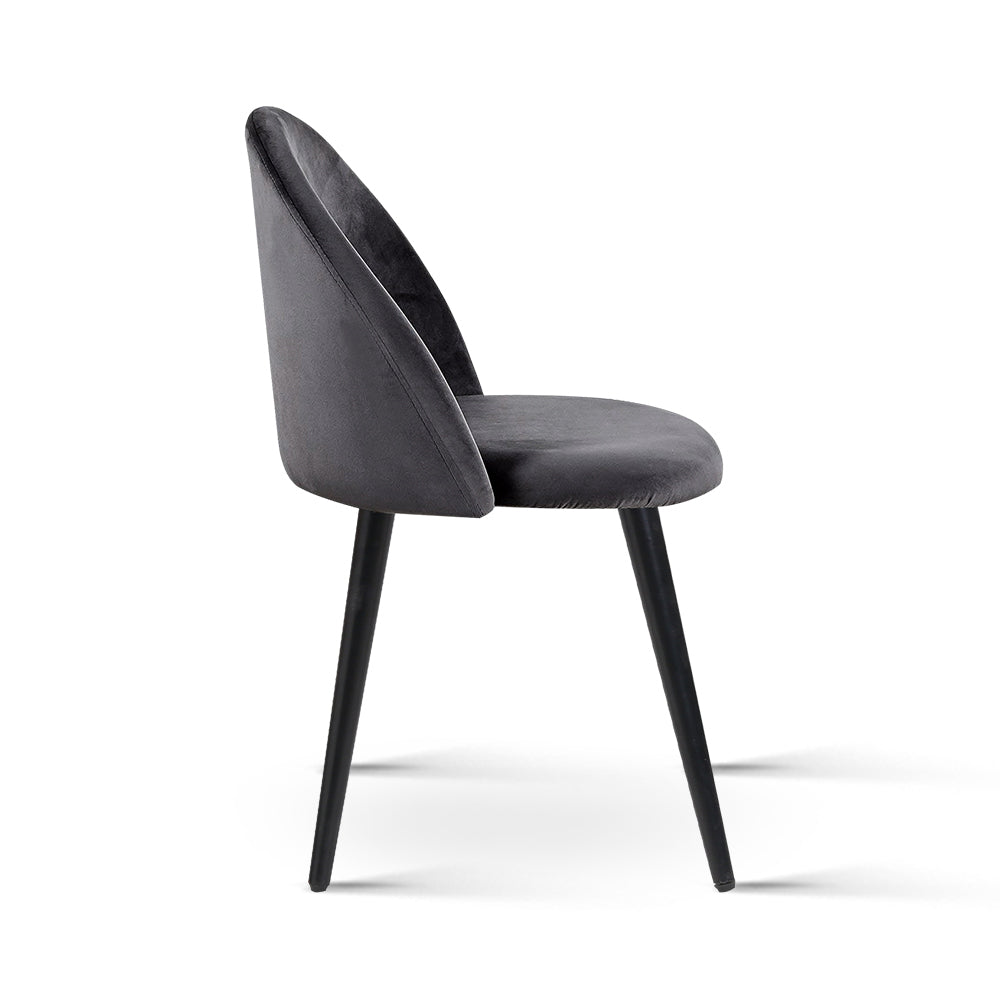 Brody Dining Chairs – Dark Grey – Set of 2
