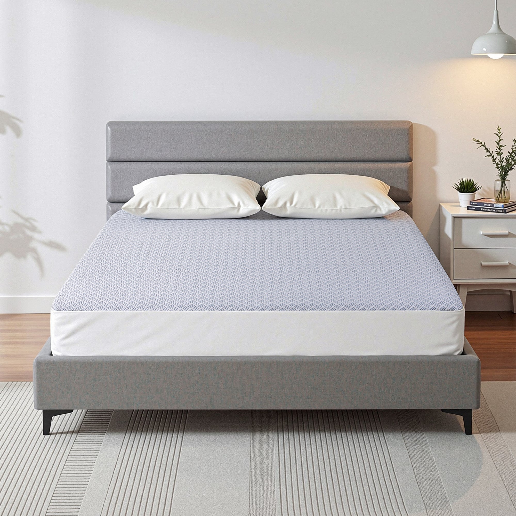 Giselle Cooling Mattress Protector Waterproof Deep Pocket Fitted Cover – King