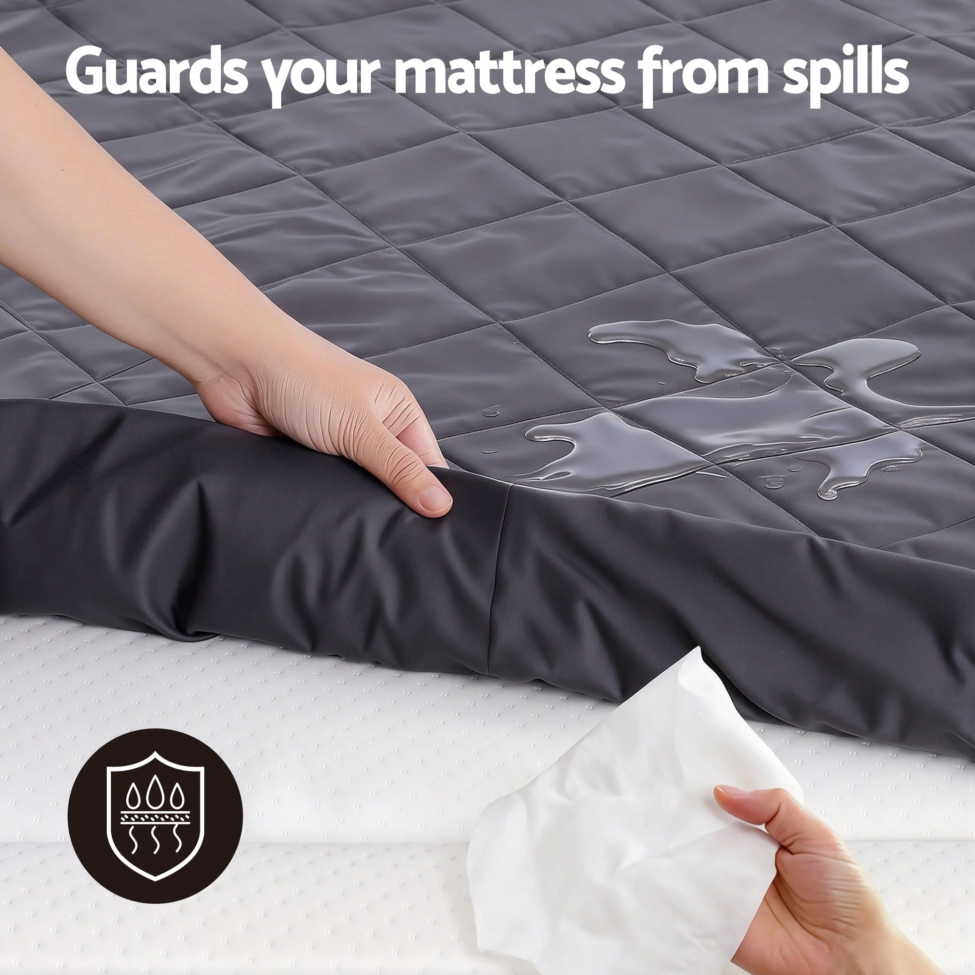 Serano Microfiber Mattress Protector – Grey – King