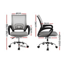 Mid Back Mesh Office Chair - Grey