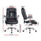 Leather Office Chair with Tilt – Black