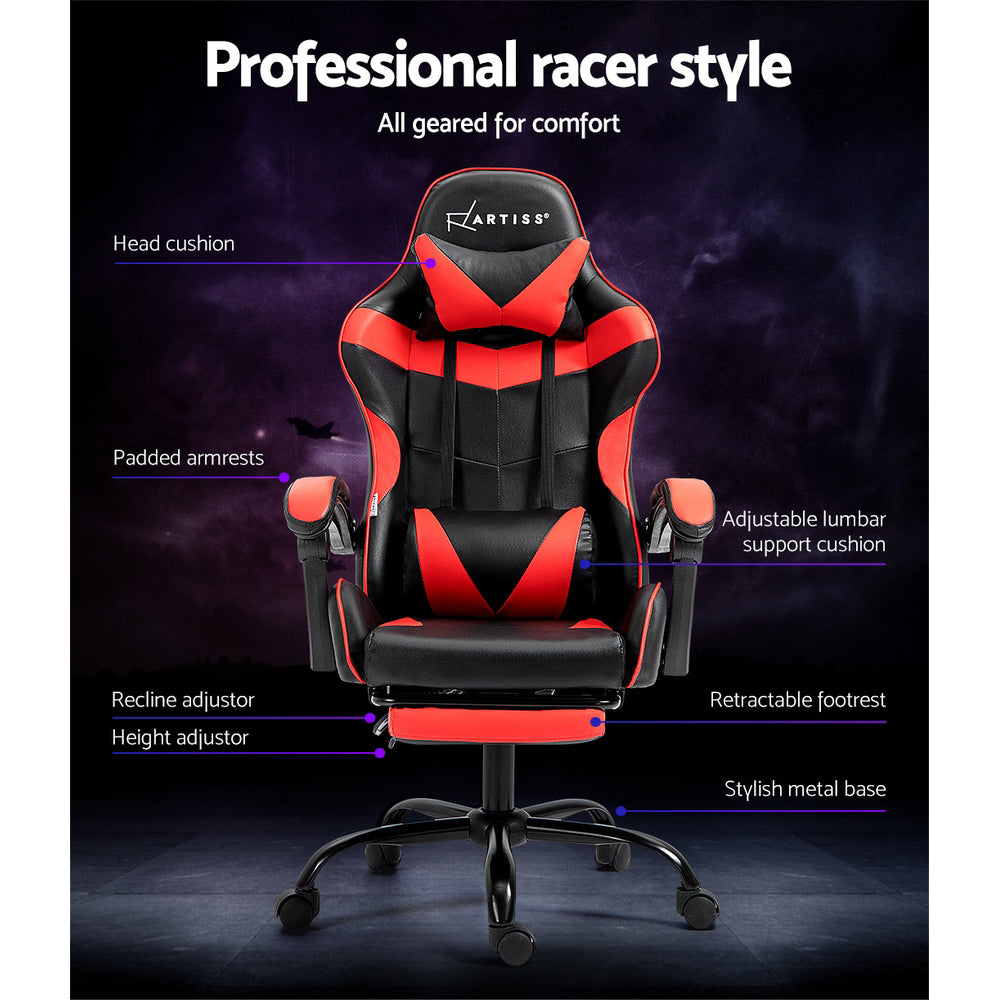 Torino Gaming Office Chair – Red – Standard
