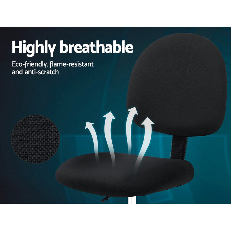 Fabric Office Chair - Black