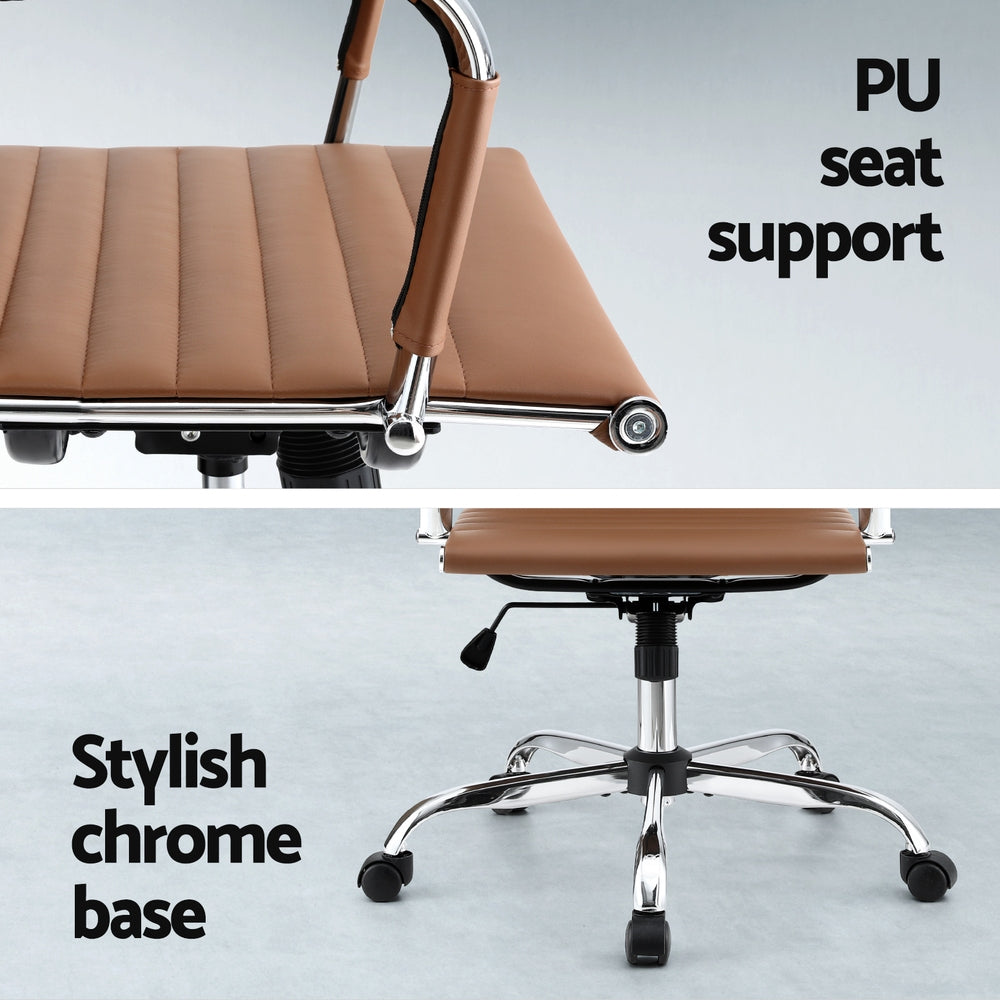 Rimini Conference Office Chair – Brown – Standard
