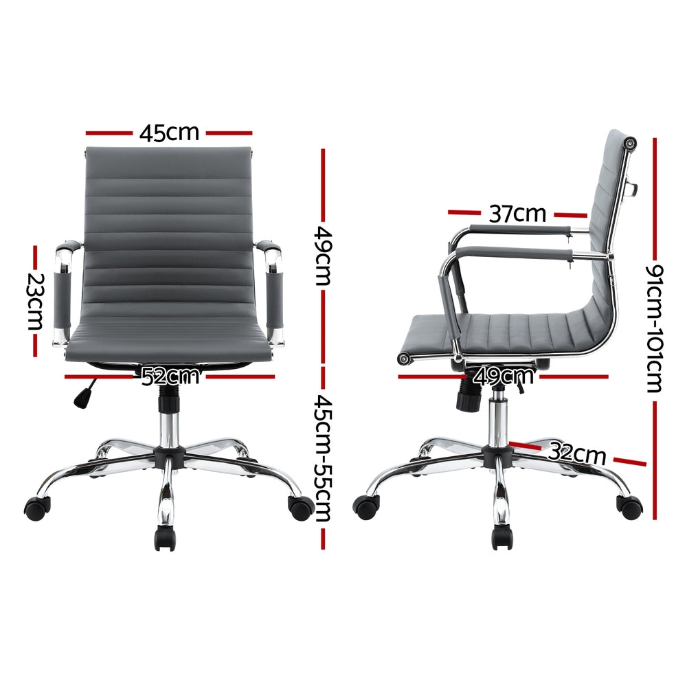 Verona Conference Office Chair – Grey – Standard