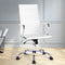 Leather High Back Office Chair - White