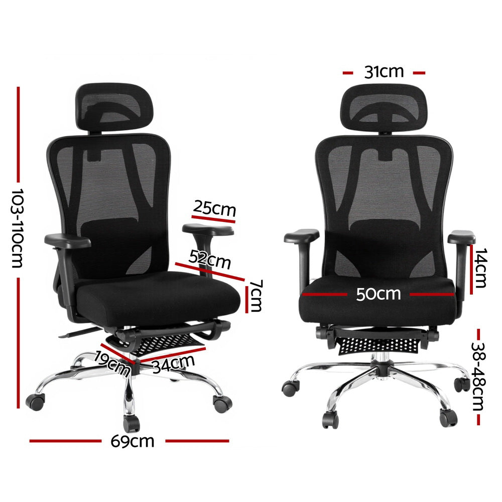 Alderon Ergonomic Mesh Office Chair – Black