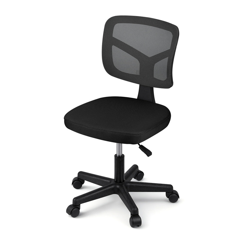 Meridian Armless Office Chair – Black