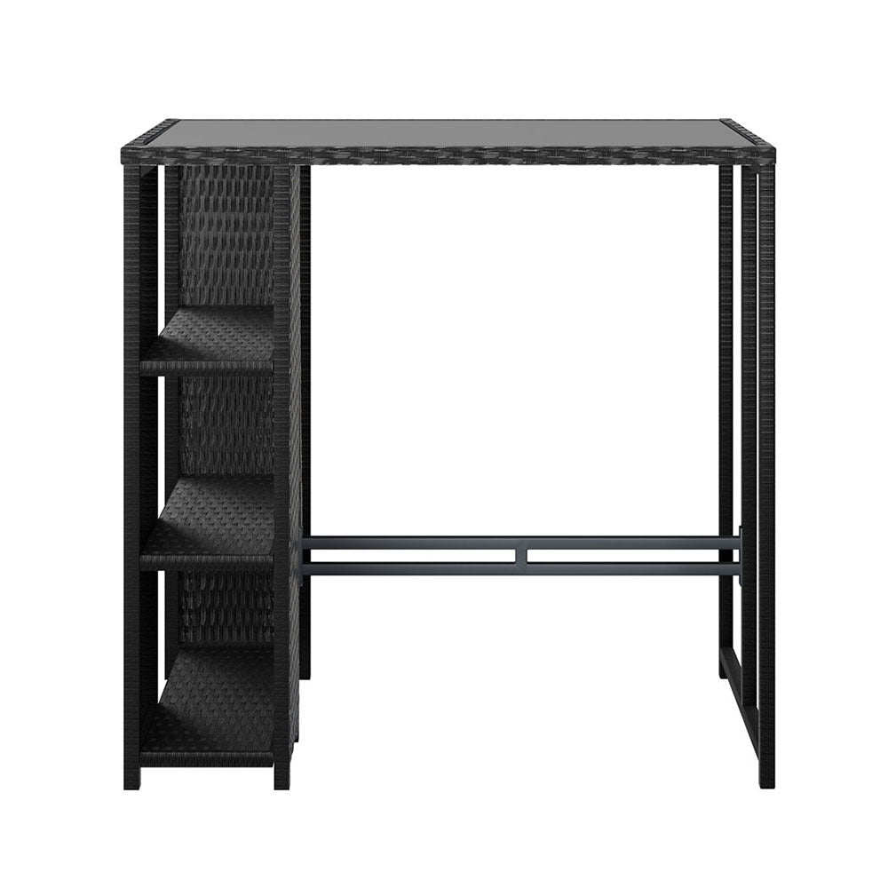 Meridian Outdoor Bar Table – Black – 104 cm