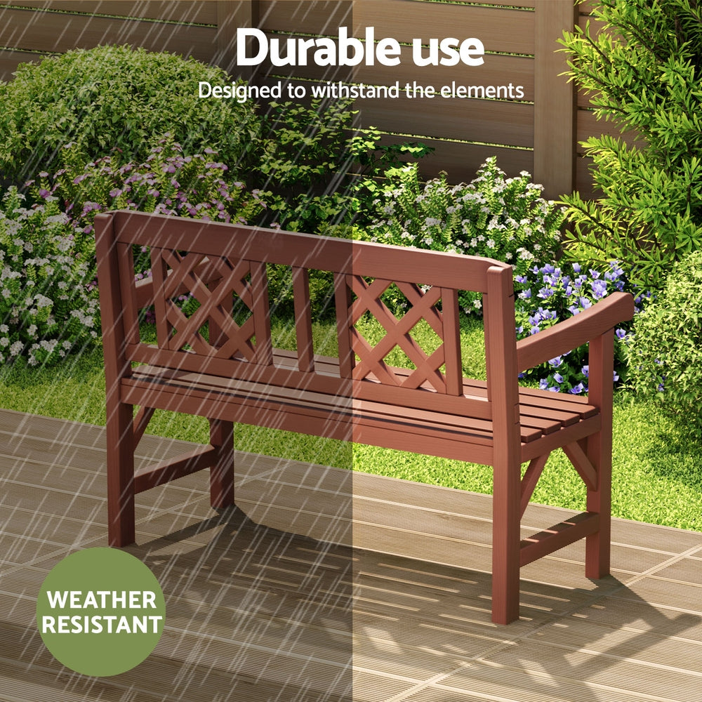 Kairo Garden Bench – Natural – 2 Seater