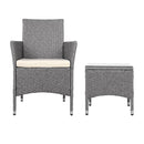 3 PC Outdoor Bistro Set - Grey