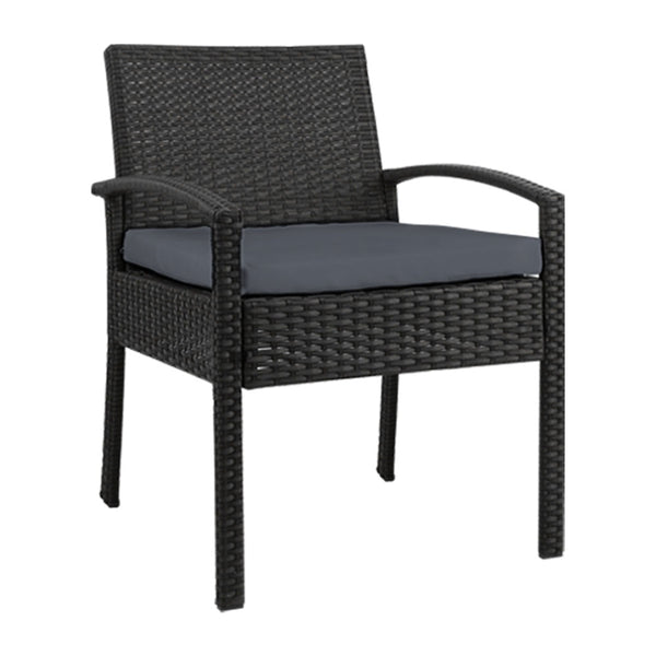 Gardeon Outdoor Dining Chairs Patio Furniture Rattan Chair Cushion Felix