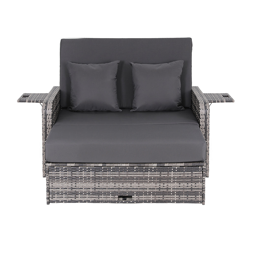 Santana Outdoor Day Bed – Grey – Double