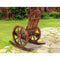 Wagon Wheel Rocking Chair - Brown