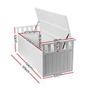 129cm Outdoor Storage Bench – Wooden Toy Chest, White XL