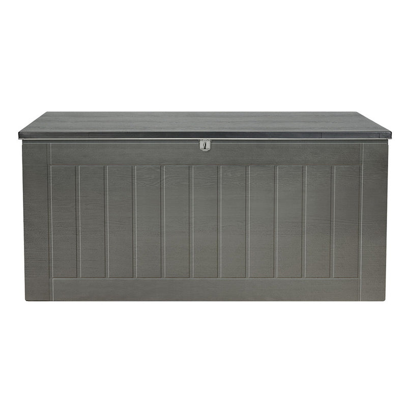 Outdoor Storage Box 830L – Lockable Bench, Black
