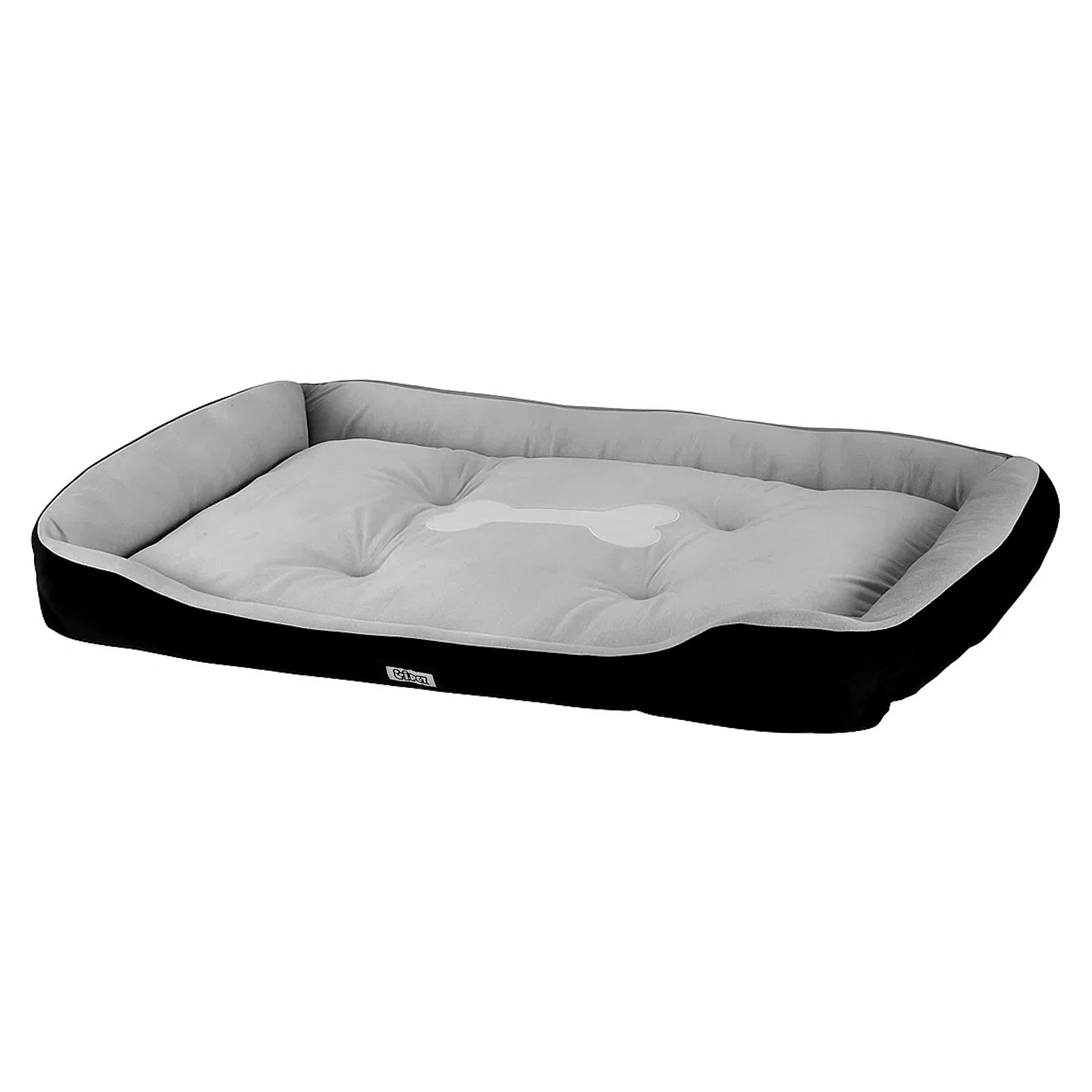 Valero Cotton Pet Bed – Grey & Black – Extra Large 120 cm