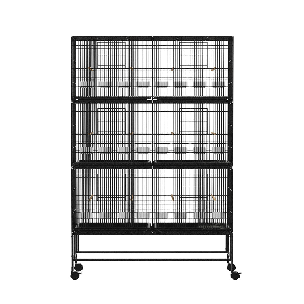 Colony Six-Cage Aviary – Black – 175 cm