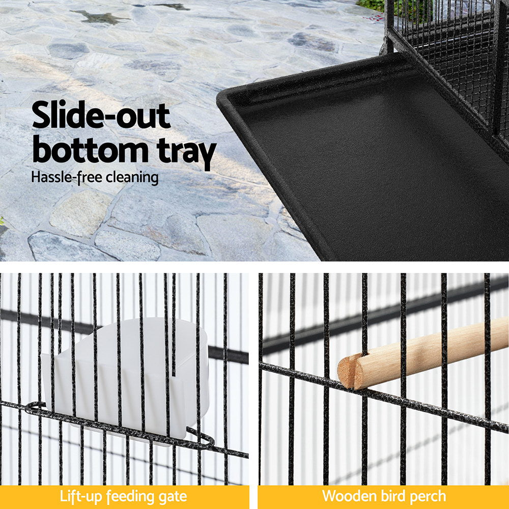 Voyager Mobile Bird Cage – Black – 160 cm