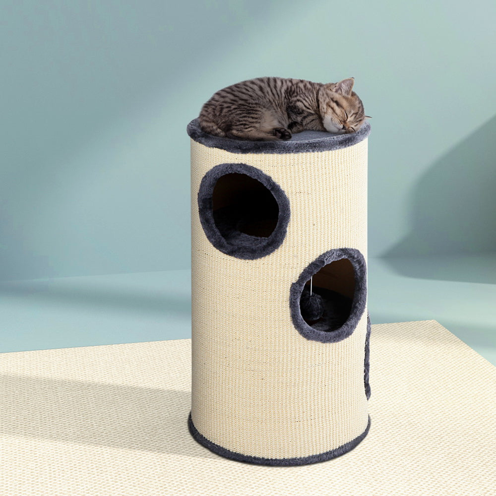 Cat Tree 70cm Scratching Post Tower Scratcher Trees Wood Condo House Toys