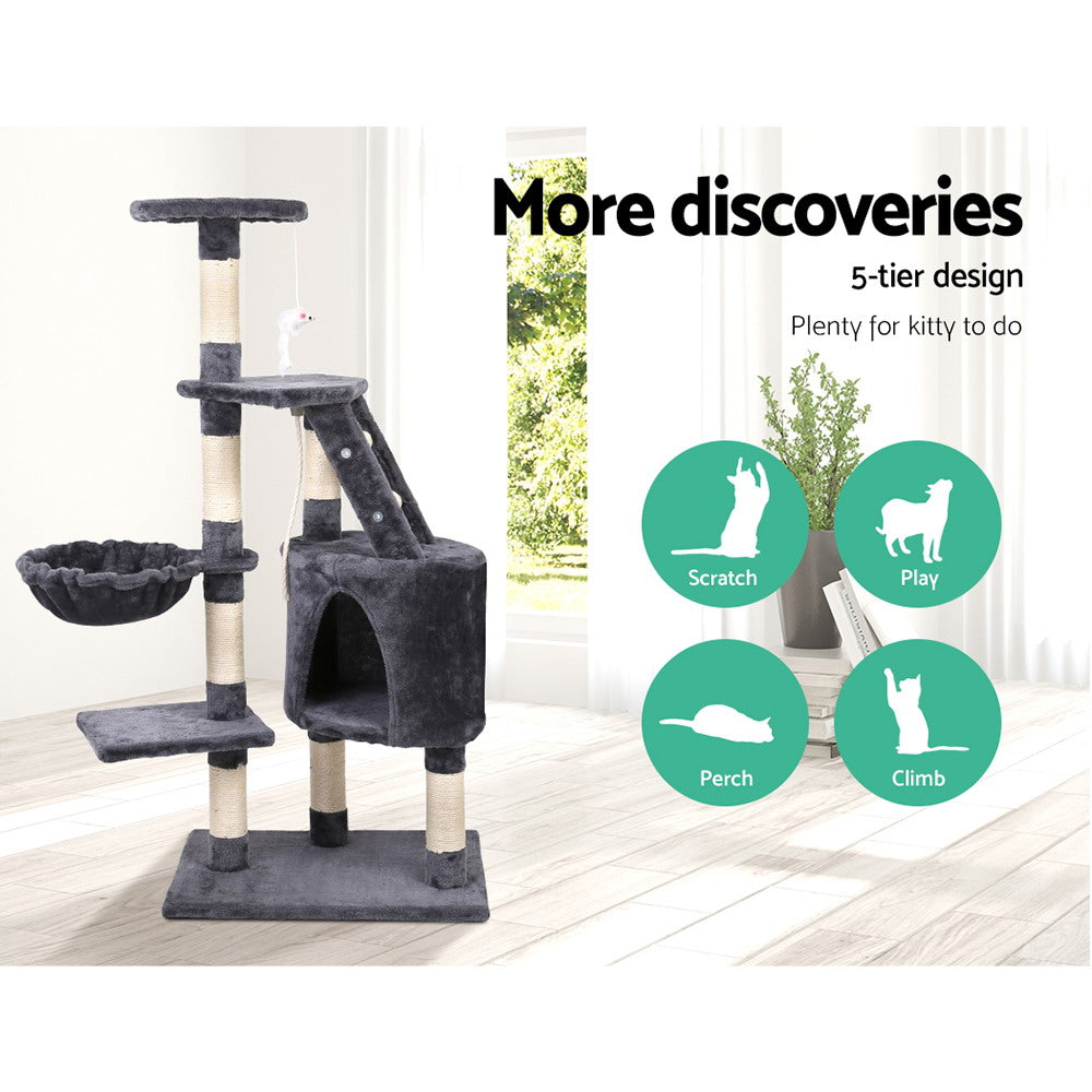 Cosmos Multi-Level Cat Tree – Dark Grey – 120 cm