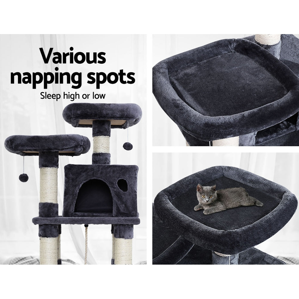 Cosmo Cat Tree Tower – Grey – 145 cm