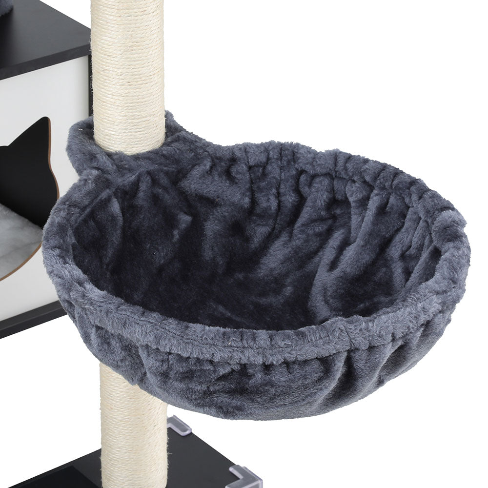 Onyx Cat Scratching Tree – Black – 144 cm