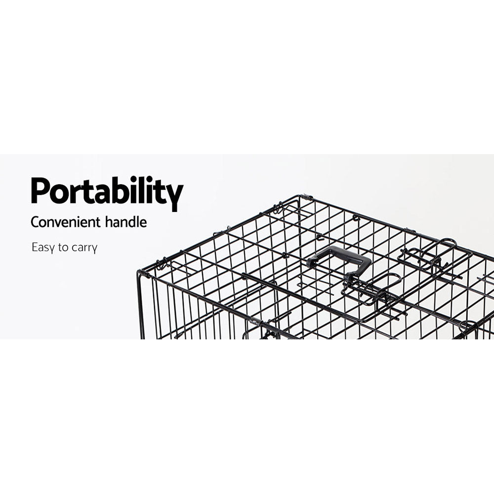Arlo Metal Dog Cage – Black – 24 inch